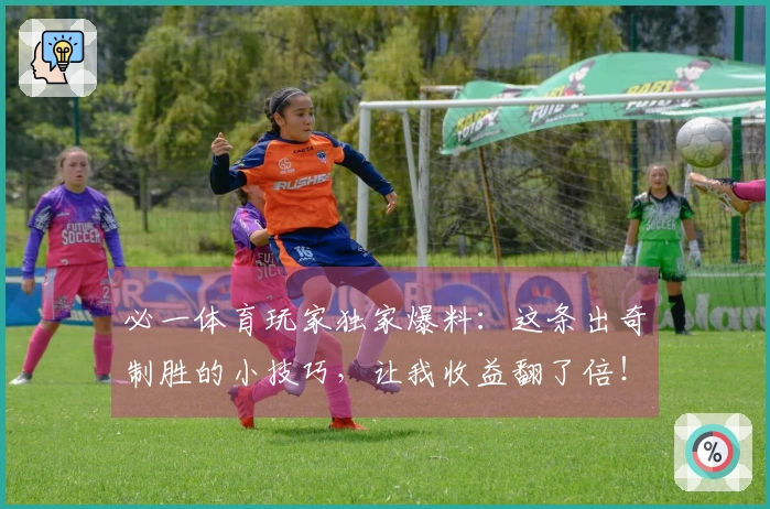 必一体育玩家独家爆料：这条出奇制胜的小技巧，让我收益翻了倍！